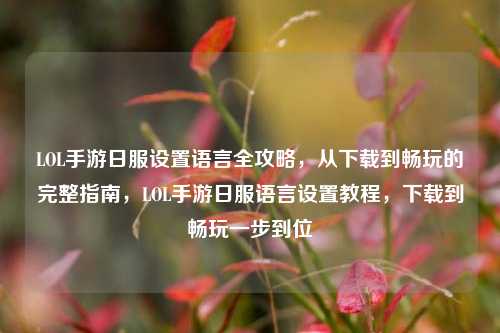 LOL手游日服设置语言全攻略，从下载到畅玩的完整指南，LOL手游日服语言设置教程，下载到畅玩一步到位
