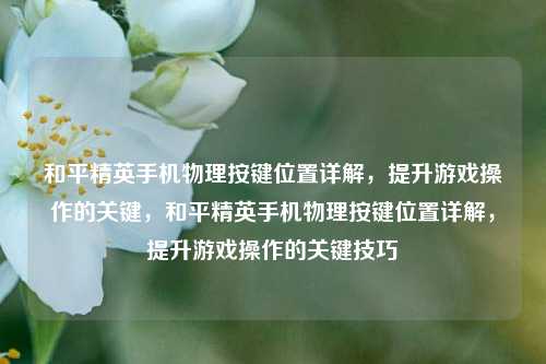 和平精英手机物理按键位置详解，提升游戏操作的关键，和平精英手机物理按键位置详解，提升游戏操作的关键技巧