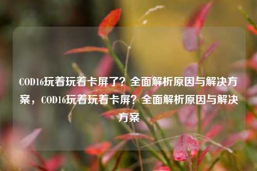 COD16玩着玩着卡屏了？全面解析原因与解决方案，COD16玩着玩着卡屏？全面解析原因与解决方案