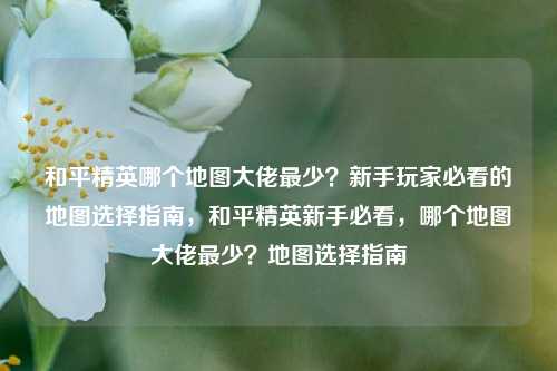 和平精英哪个地图大佬最少？新手玩家必看的地图选择指南，和平精英新手必看，哪个地图大佬最少？地图选择指南