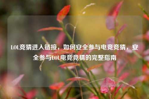 LOL竞猜进入链接，如何安全参与电竞竞猜，安全参与LOL电竞竞猜的完整指南