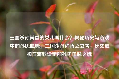 三国杀孙尚香的女儿叫什么?揭秘历史与游戏中的孙氏血脉,三国杀孙尚香之女考,历史虚构与游戏设定的孙氏血脉之谜