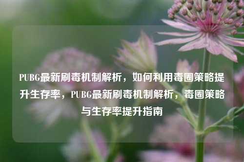 PUBG最新刷毒机制解析,如何利用毒圈策略提升生存率,PUBG最新刷毒机制解析,毒圈策略与生存率提升指南